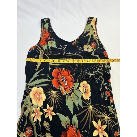 Vintage Dressing Clio Floral Maxi Dress Women's M Black Cottagecore Peasant - Picture 6 of 10